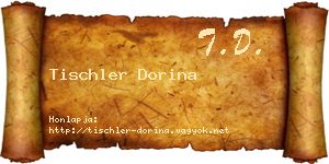 Tischler Dorina névjegykártya